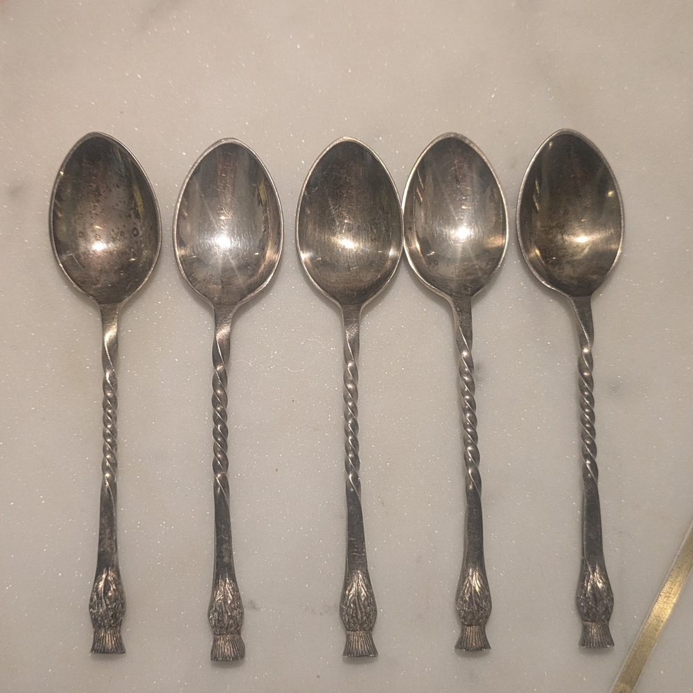 Elegant Silver Teaspoon Set